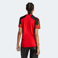 2022-23 Belgium Women's Home Soccer Jersey - Red-Black - Adidas