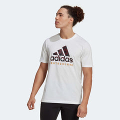 2022-23 Germany DNA Graphic Tee - White-Black - Adidas