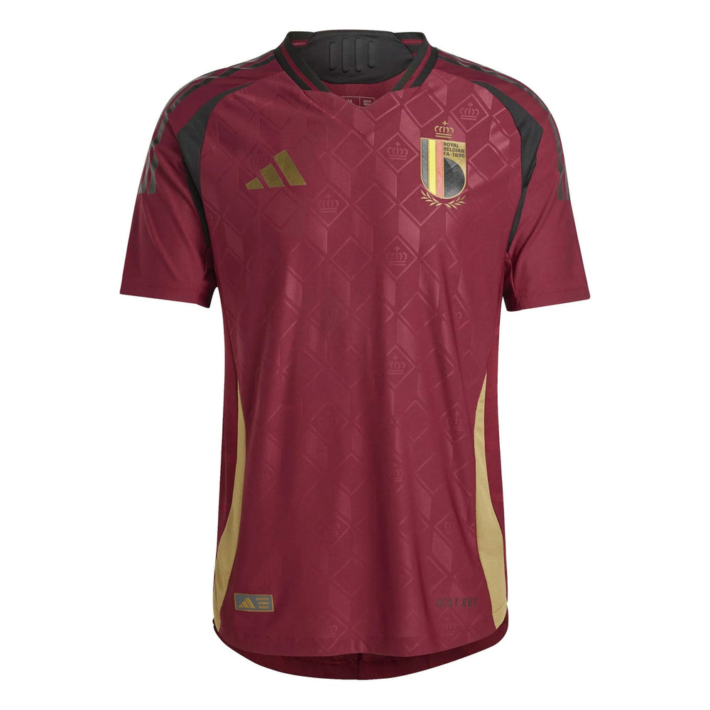 2024-25 Belgium Men's Authentic Home Soccer Jersey - Adidas