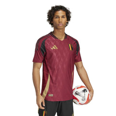 2024-25 Belgium Men's Authentic Home Soccer Jersey - Adidas