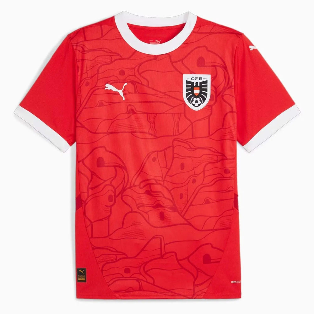 2024-25 Austria Men's Stadium Home Soccer Jersey - Puma
