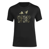 2025 Mexico Women's De Oro HOB Tee Black / Soccr-Mxs-Sxa - Adidas