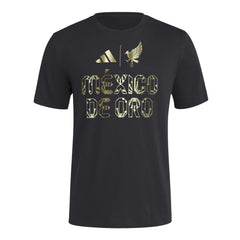 2025 Mexico Men's De Oro HOB Tee Black / Soccr-Mxs-Sxa - Adidas
