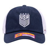 Fan Ink Collection USWNT Aerial Adjustable Hat Navy/White -