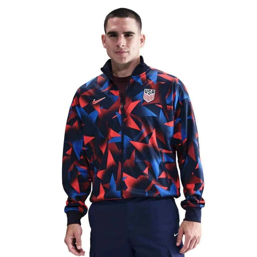 2025 USA Men's Academy Pro Anthem Jacket Obsidian/Challenge Red - Nike