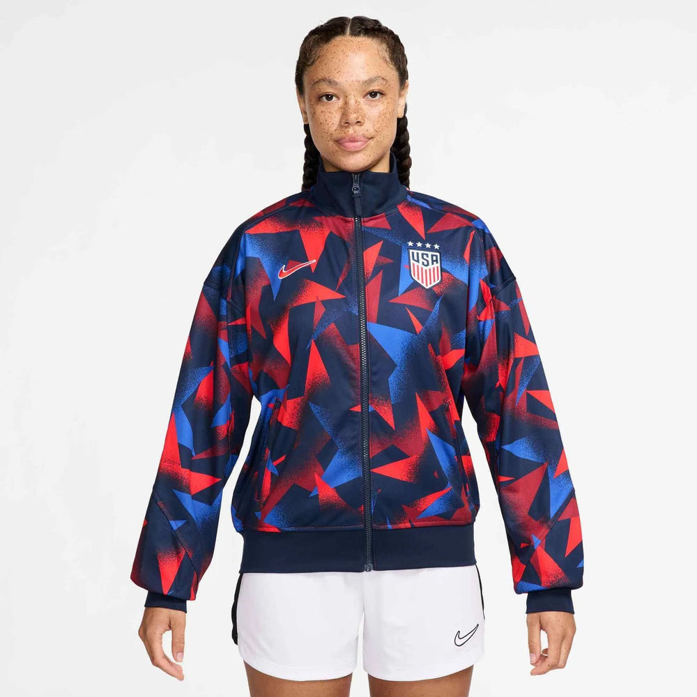2025 USA Women's Academy Pro Anthem Jacket Obsidian/Challenge Red - Nike