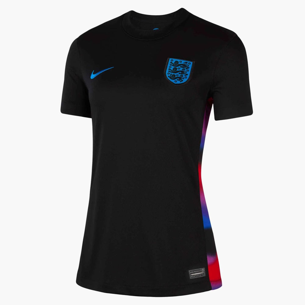 2025 England Women's Stadium Away Soccer Jersey Black/Light Photo Blue - Nike