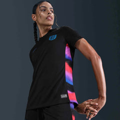2025 England Women's Stadium Away Soccer Jersey Black/Light Photo Blue - Nike