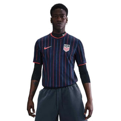 2025 USA Men's Authentic Away Soccer Jersey Obsidian/Challenge Red - Nike