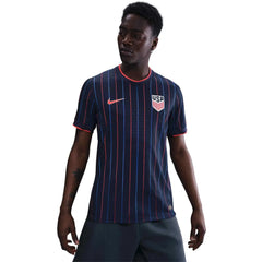 2025 USA Men's Authentic Away Soccer Jersey Obsidian/Challenge Red - Nike