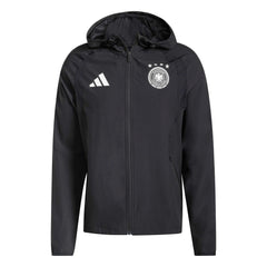 2026 Germany Men's Tiro Travel Full Zip Windbreaker Black - Adidas