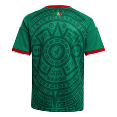 2026 Mexico Youth Stadium Home Soccer Jersey Bold Green - Adidas