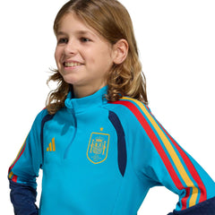 2026 Spain Youth Tiro Training Top Bold Aqua - Adidas