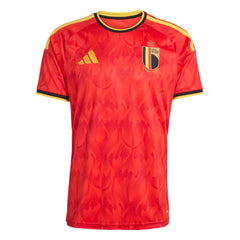 2026 Belgium Men's Stadium Home Soccer Jersey Red / Bold Gold - Adidas