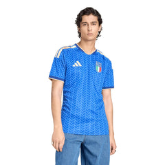 2026 Italy Men's Stadium Home Soccer Jersey Bold Blue - Adidas
