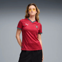 2026 Portugal Women's Stadium Home Soccer Jersey Club Red-Green Lagoon - Puma