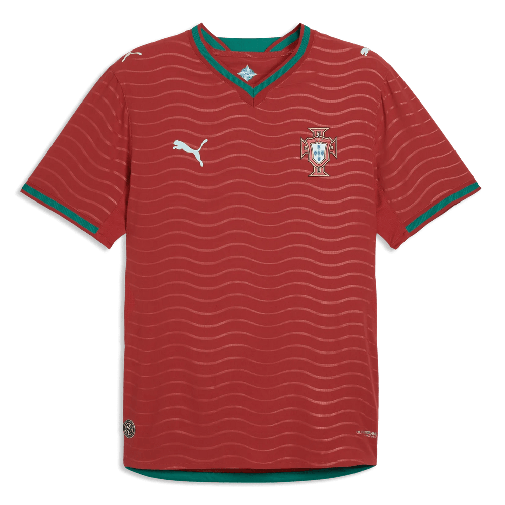 2026 Portugal Men's Authentic Home Soccer Jersey Club Red-Green Lagoon - Puma
