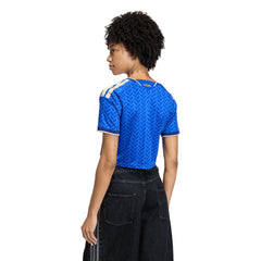 2026 Italy Women's Stadium Home Cropped Soccer Jersey Bold Blue - Adidas