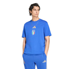 2026 Italy Men's DNA Graphic Tee Bold Blue - Adidas