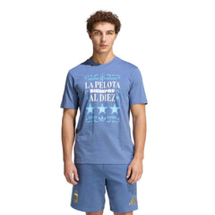 2026 Argentina Men's Amply Tee Crew Blue - Adidas