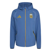 2026 Argentina Men's Tiro Travel Full Zip Windbreaker Crew Blue - Adidas