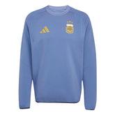 2026 Argentina Men's Tiro Travel Crewneck Sweatshirt Crew Blue - Adidas