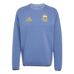 2026 Argentina Men's Tiro Travel Crewneck Sweatshirt Crew Blue - Adidas