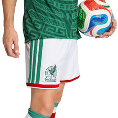 2026 Mexico Men's Stadium Home Shorts White - Adidas