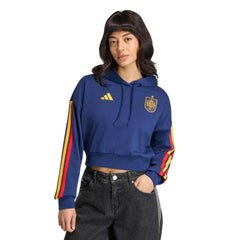 2026 Spain Women's DNA Hoodie Dark Blue - Adidas