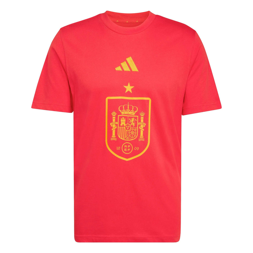 2026 Spain Men's DNA Graphic Tee Vivid Red - Adidas
