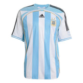2006 Argentina Men's Retro Stadium Home Soccer Jersey White / Clear Blue - Adidas