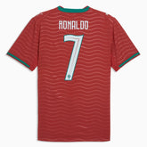 2026 Portugal Men's Authentic Home Ronaldo #7 Soccer Jersey Club Red-Green Lagoon - Puma