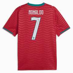 2026 Portugal Men's Stadium Home Ronaldo #7 Soccer Jersey Club Red-Green Lagoon - Puma