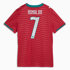 2026 Portugal Women's Stadium Home Ronaldo #7 Soccer Jersey Club Red-Green Lagoon - Puma