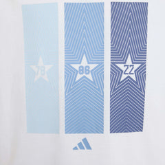 2026 Argentina Youth Home Tee White - Adidas