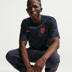 2026-27 USMNT Men's All Over Print Tee Dark Obsidian - Nike