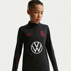2026-27 USMNT Youth Strike Drill Top Black/Deep Royal Blue/Challenge Red - Nike
