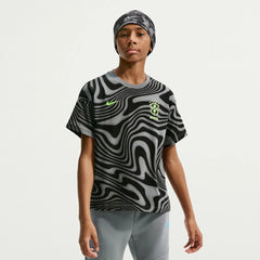 2026-27 Brazil Youth All Over Print Tee Dark Steel Grey - Nike