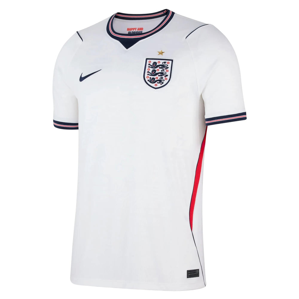2026-27 England Men's Stadium Home Soccer Jersey White/Speed Red/Obsidian/Obsidian - Nike