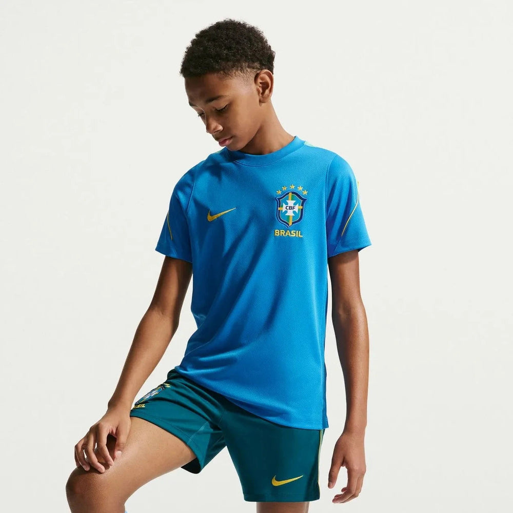 2026-27 Brazil Youth Strike Top Light Photo Blue/Light Menta/Midwest Gold - Nike
