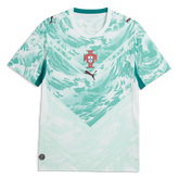 2026-27 Portugal Men's Stadium Away Soccer Jersey Puma White-Green Lagoon - Puma