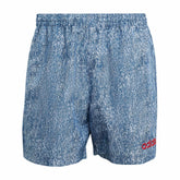 USA Men's Denim Graphic Shorts White / Dark Blue - Adidas