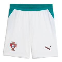 2026-27 Portugal Men's Stadium Away Shorts Puma White-Green Lagoon - Puma