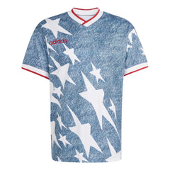 USA Men's Denim Graphic Jersey White / Dark Blue - Adidas