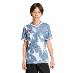 USA Youth Denim Graphic Jersey White / Dark Blue - Adidas