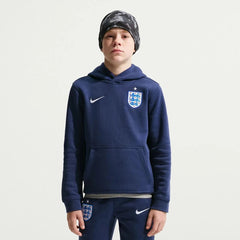 2026-27 England Youth Club Pullover Hoodie Midnight Navy/White - Nike