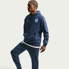2026-27 England Men's Club Pullover Hoodie Midnight Navy/White - Nike