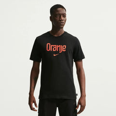 2026-27 Netherlands Men's Wordmark Tee Black - Nike