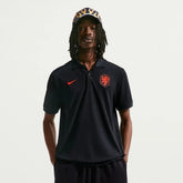 2026-27 Netherlands Men's The Polo 2.0 Black/Hyper Crimson - Nike