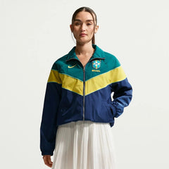 2026-27 Brazil Women's UV Woven Jacket Coastal Blue/Geode Teal/Midwest Gold/Midwest Gold - Nike